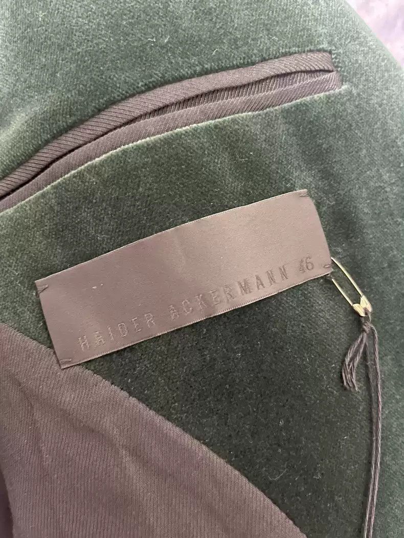 Haider Ackermann Haider ackermann green velvet suit jacket Size US M / EU 48-50 / 2 - 3 Thumbnail