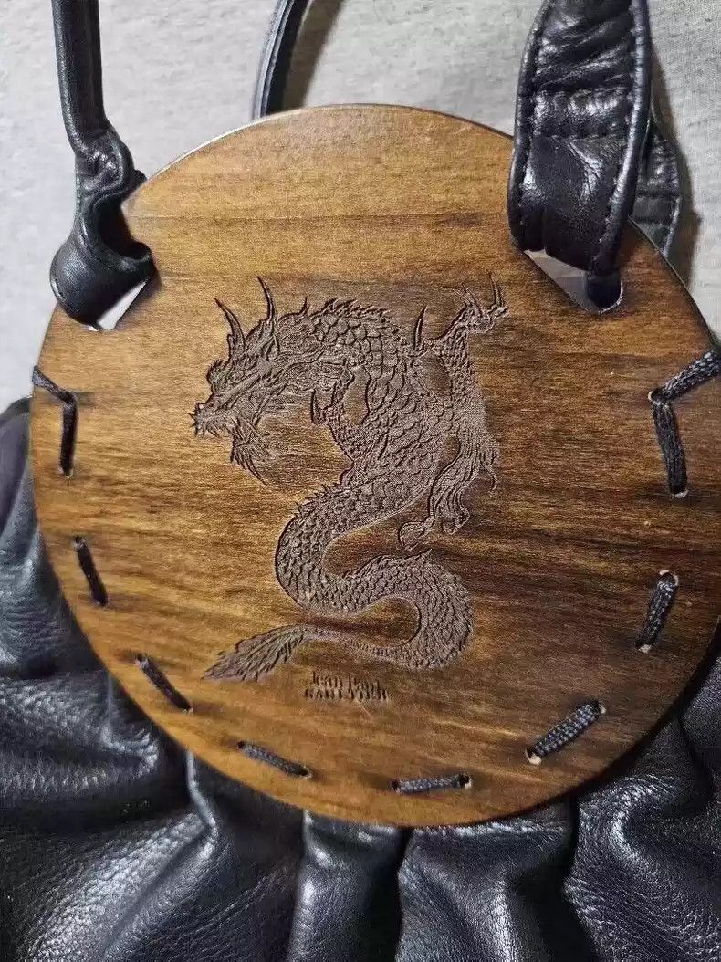 Jean Paul Gaultier Jean Paul Gaultier Rare wooden dragon leather