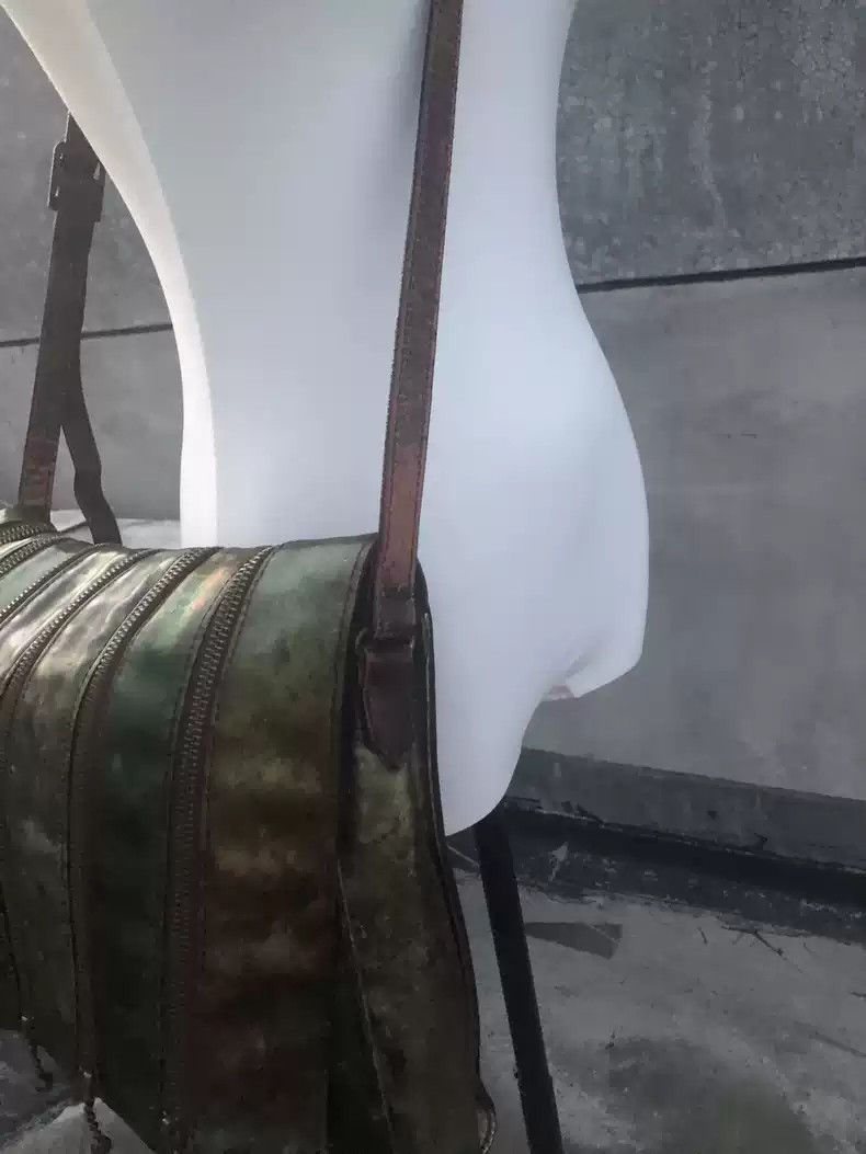Jean Paul Gaultier Jean Paul Gaultier Deconstruction of Crossbody Bag by Jade Worm Zipper Combination Size ONE SIZE - 7 Thumbnail