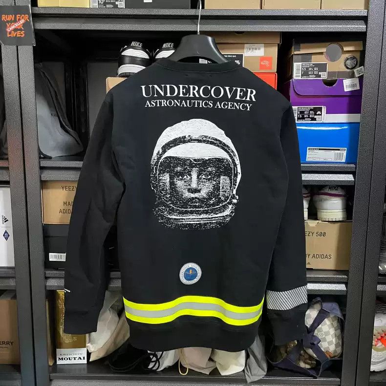 Undercover Undercover Takahashi Shield 18aw 2001 Space Odyssey jumper Astronaut 3M reflective black long-sleeved hoodie Size US L / EU 52-54 / 3 - 2 Thumbnail