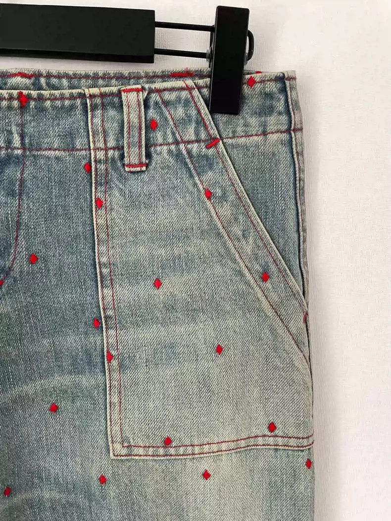 Undercover Undercover 2002SS "Haze" Diamond embroidered jeans Size US 30 / EU 46 - 7 Thumbnail