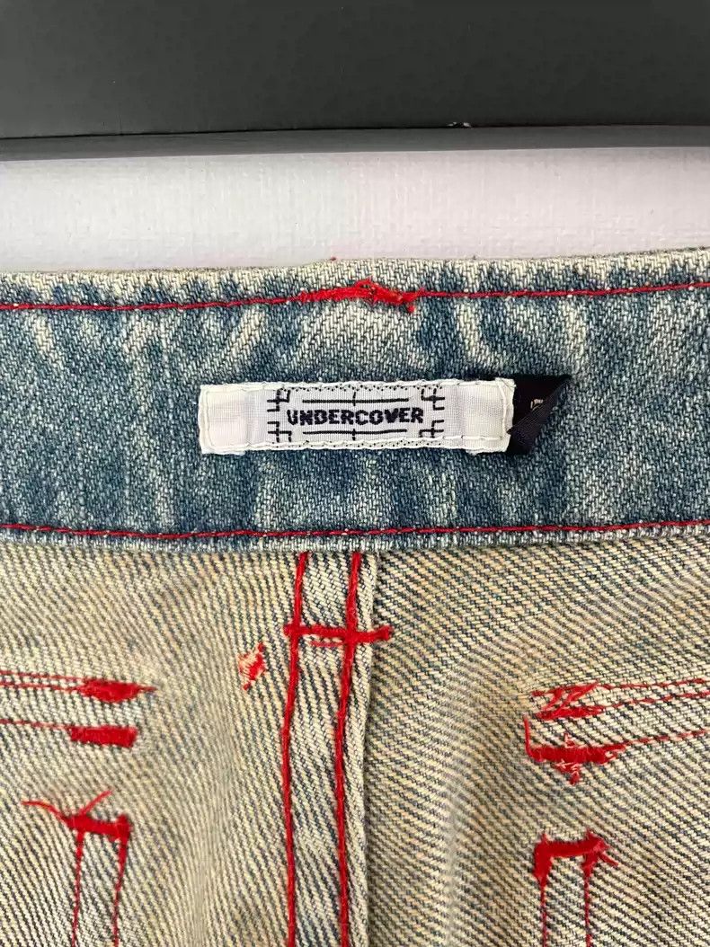 Undercover Undercover 2002SS "Haze" Diamond embroidered jeans Size US 30 / EU 46 - 5 Thumbnail