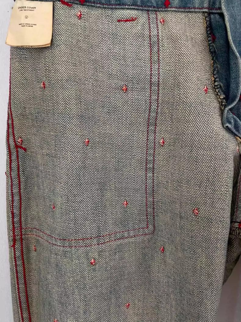 Undercover Undercover 2002SS "Haze" Diamond embroidered jeans Size US 30 / EU 46 - 9 Thumbnail
