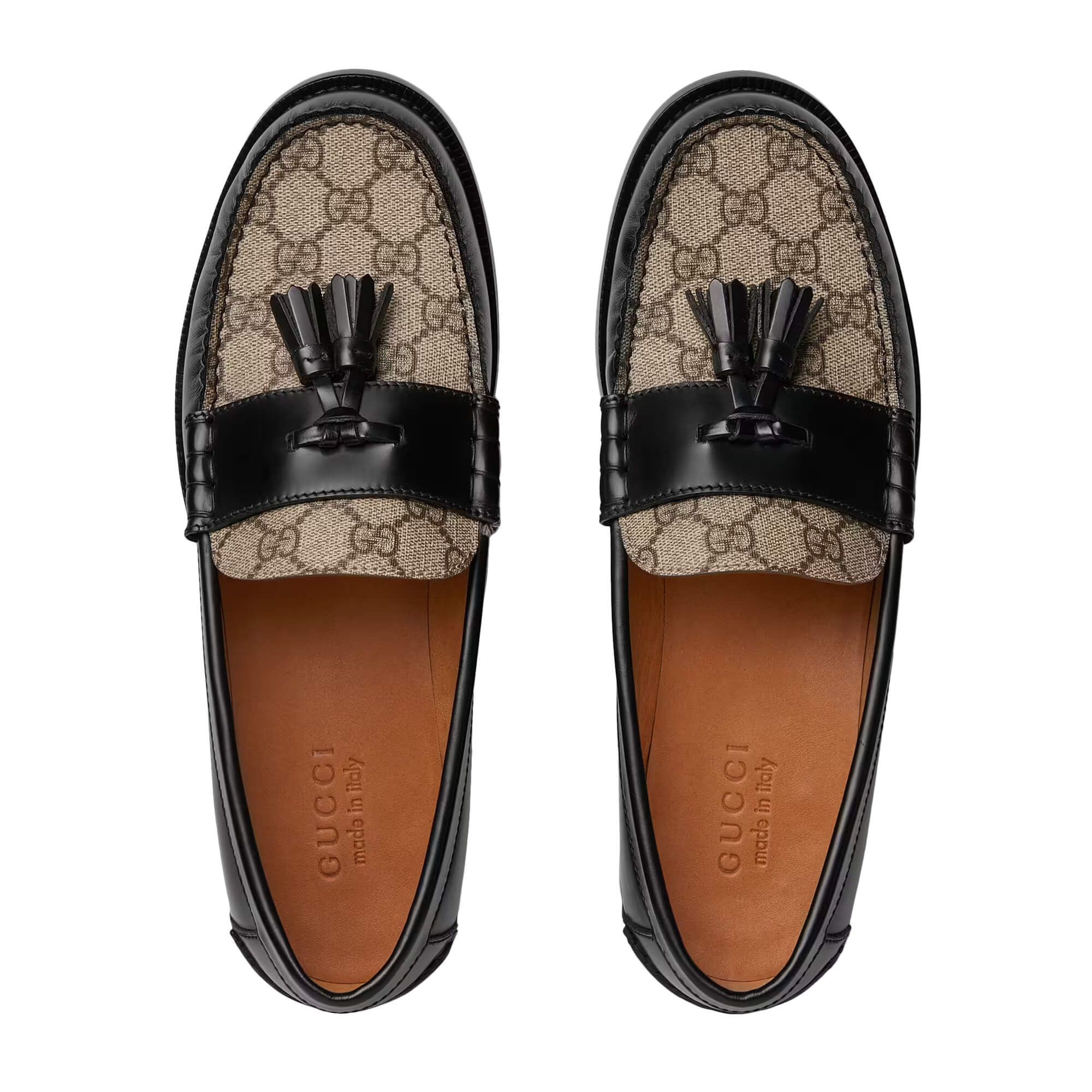 Gucci Tassel GG Leather Loafers SIZE 12.5