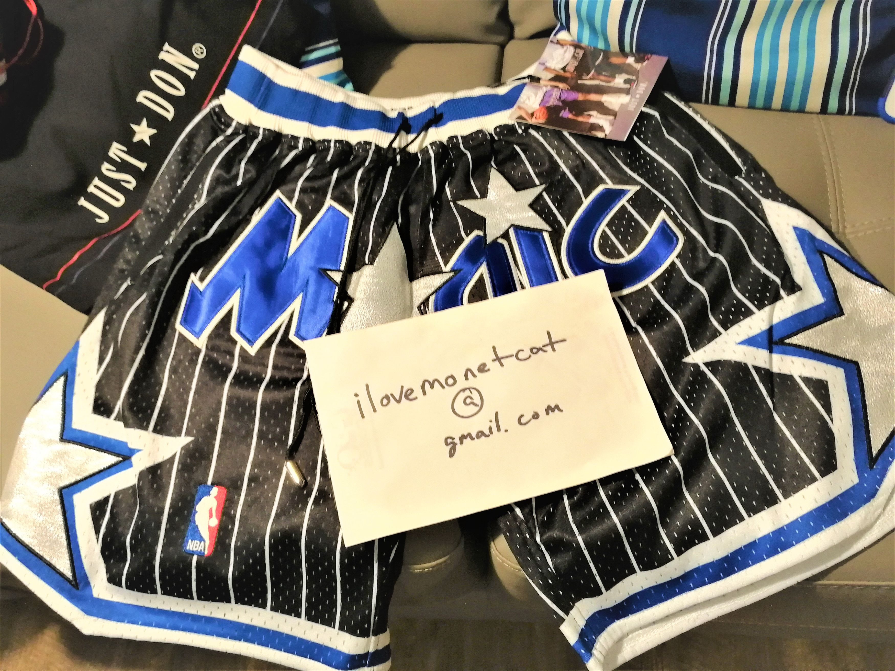 Orlando Magic Black JUST DON Shorts