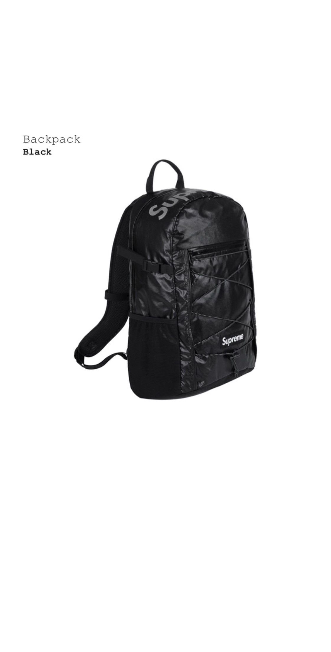 Supreme FW17 Cordura deals Black Backpack