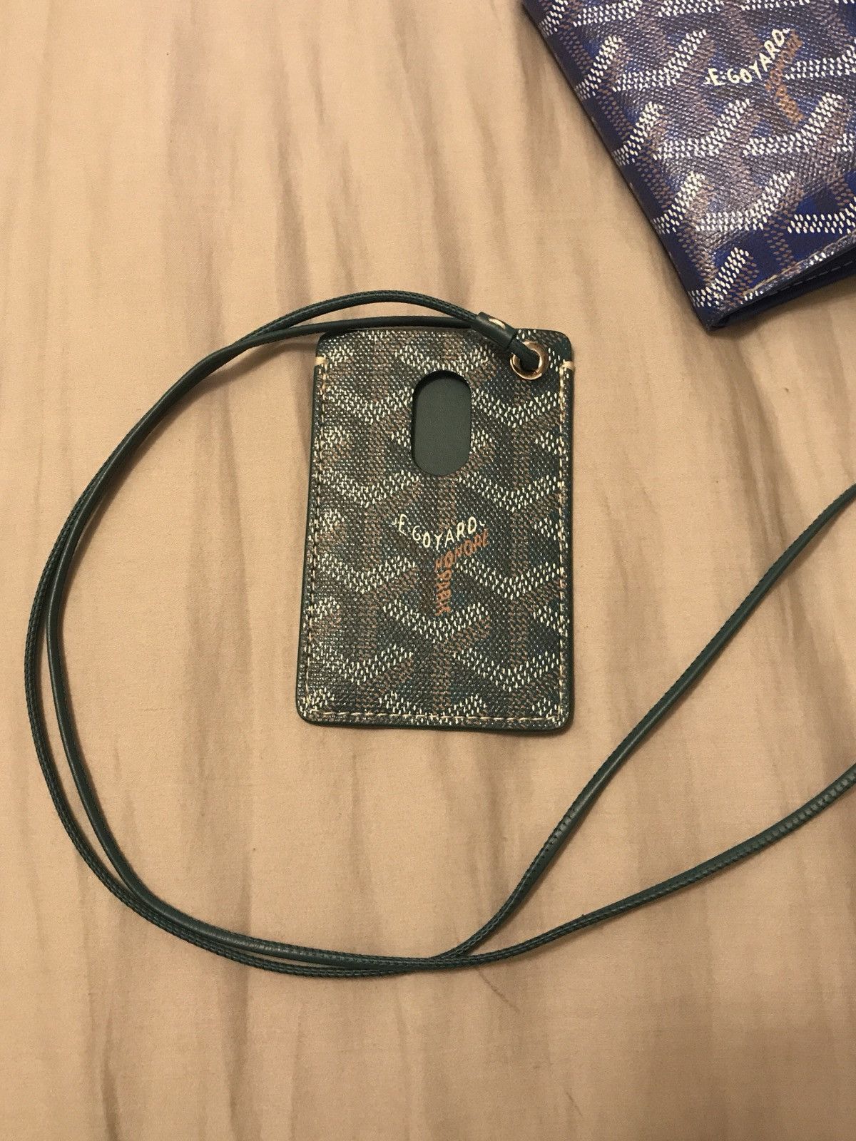 Goyard ID Lanyard Coated Canvas Blue 1078222