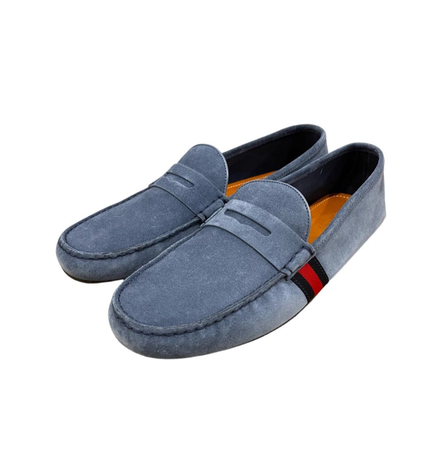 Gucci Gucci Web Suede Men Loafers SIZE 11.5 Size ONE SIZE - 2 Thumbnail