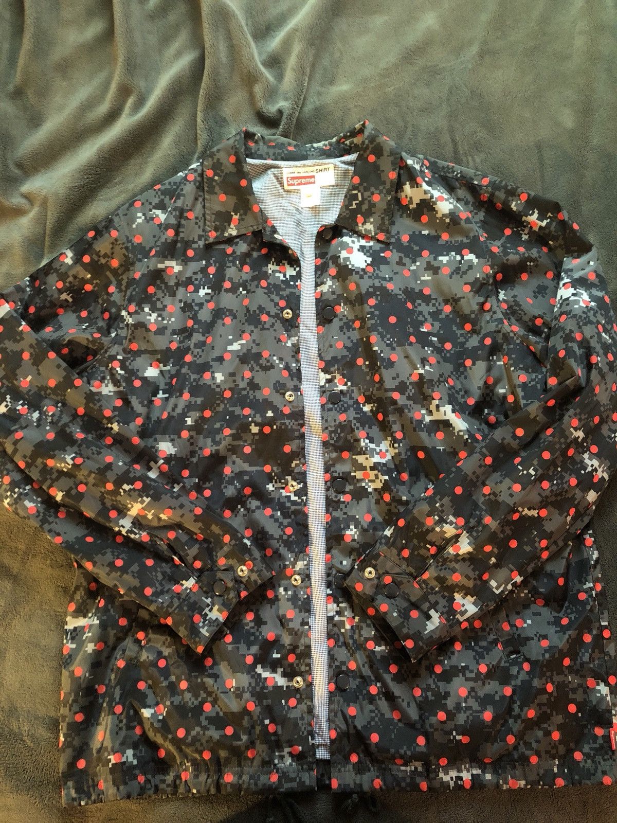 Supreme x Comme newest des Garcons Digi Camo Coach Jacket Black