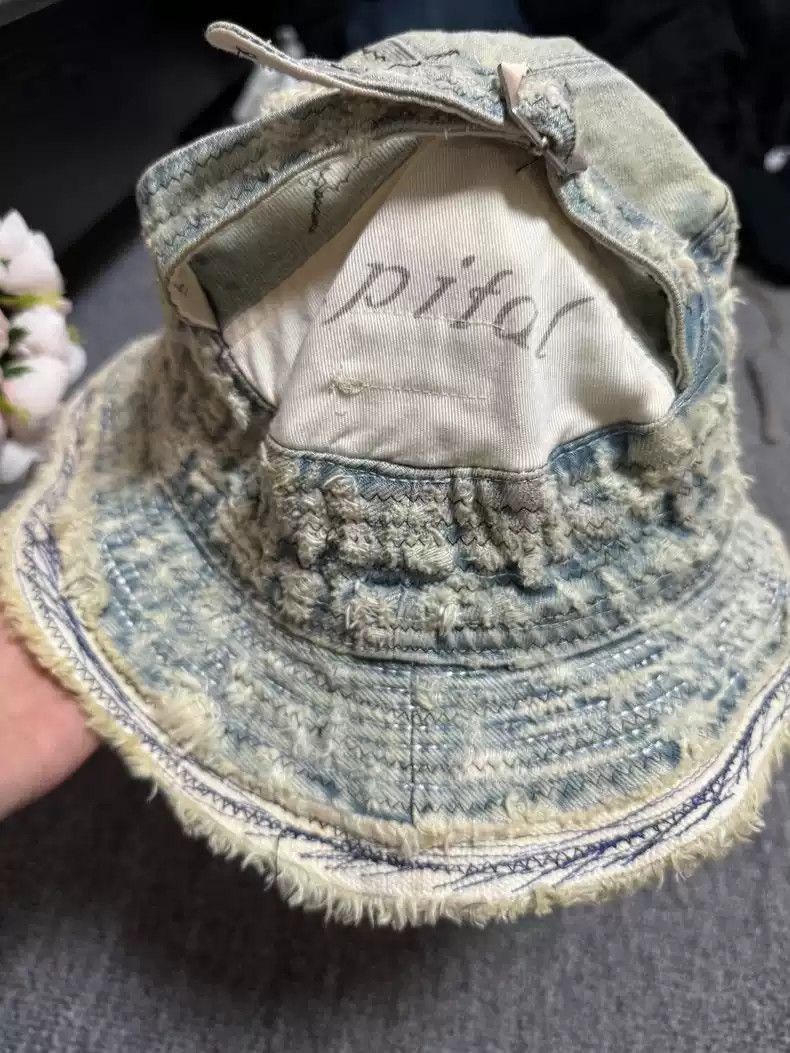 Kapital kapital Boro tattered and eroded fisherman's hat Size ONE SIZE - 3 Thumbnail