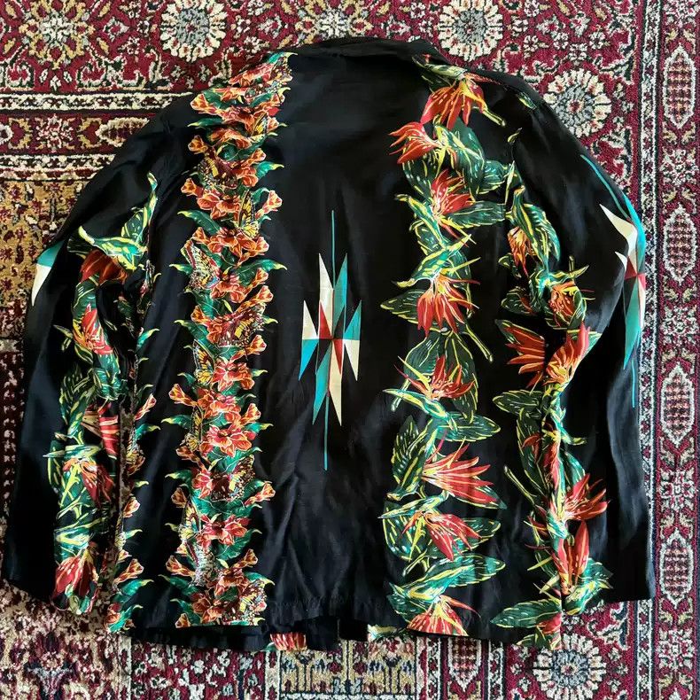 Kapital kapital Hirata Kazuhiro kimono Tencel Flowers Hawaiian Daopao Size US L / EU 52-54 / 3 - 3 Thumbnail