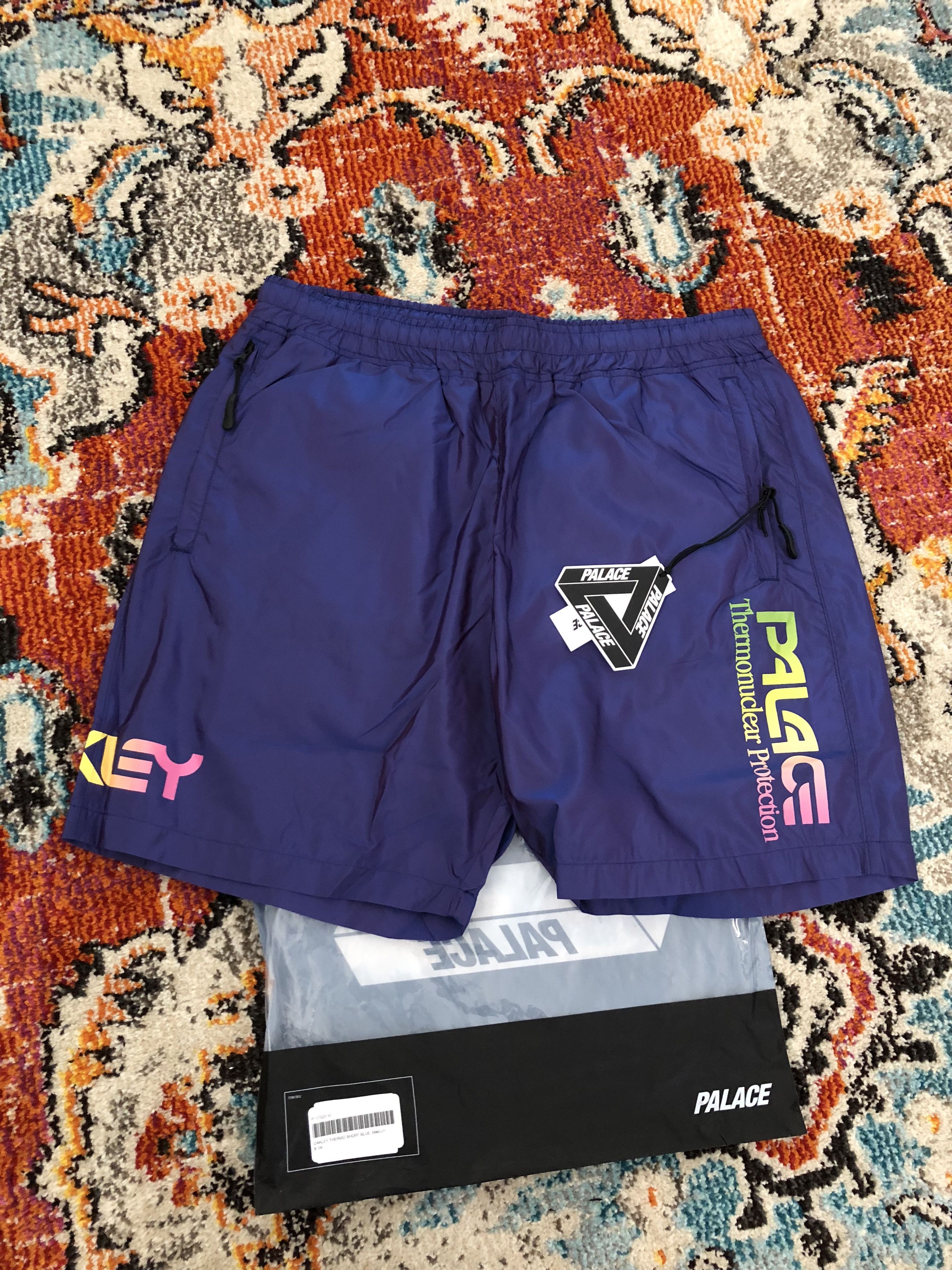 Palace Palace x Oakley Thermo Short - Blue - Medium | Grailed