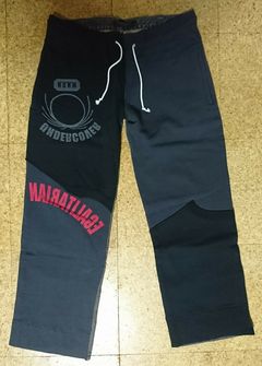 Half jean best sale half sweatpants