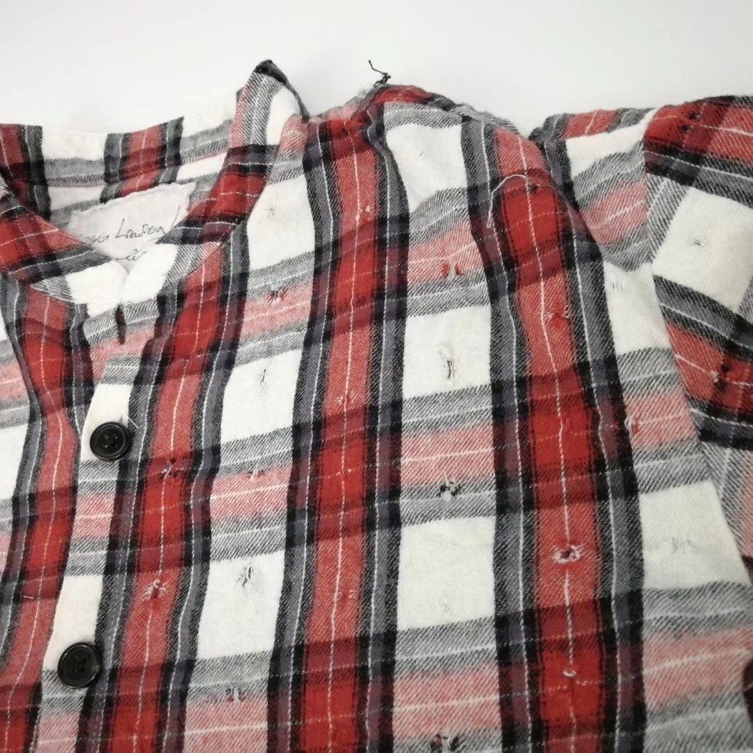Greg Lauren 50/50 Mountaineer Grey Fleece Studio Shirt w/pouch Size US M / EU 48-50 / 2 - 4 Thumbnail
