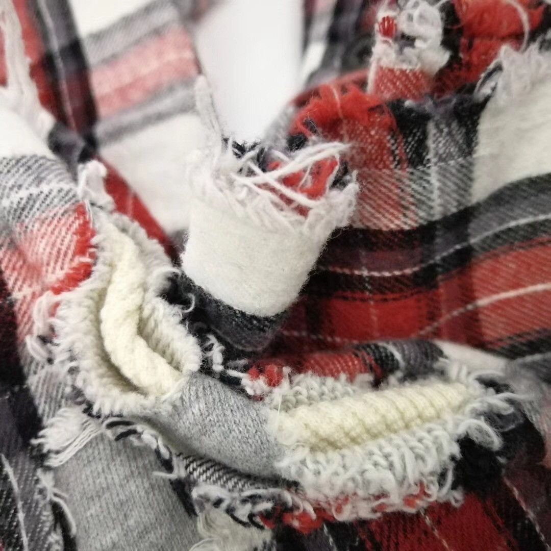 Greg Lauren 50/50 Mountaineer Grey Fleece Studio Shirt w/pouch Size US M / EU 48-50 / 2 - 10 Thumbnail