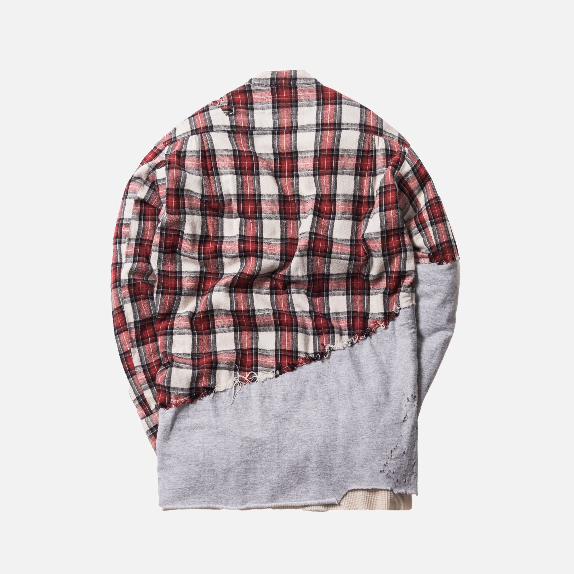 Greg Lauren 50/50 Mountaineer Grey Fleece Studio Shirt w/pouch Size US M / EU 48-50 / 2 - 2 Thumbnail