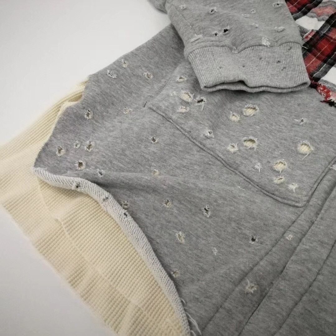 Greg Lauren 50/50 Mountaineer Grey Fleece Studio Shirt w/pouch Size US M / EU 48-50 / 2 - 5 Thumbnail