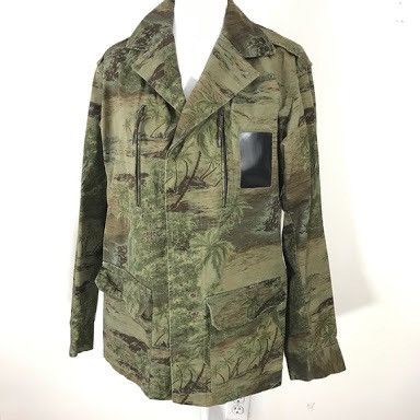 A.P.C. A.P.C. Tropical Print Camouflage Parka Jacket Size US S / EU 44-46 / 1 - 1 Thumbnail
