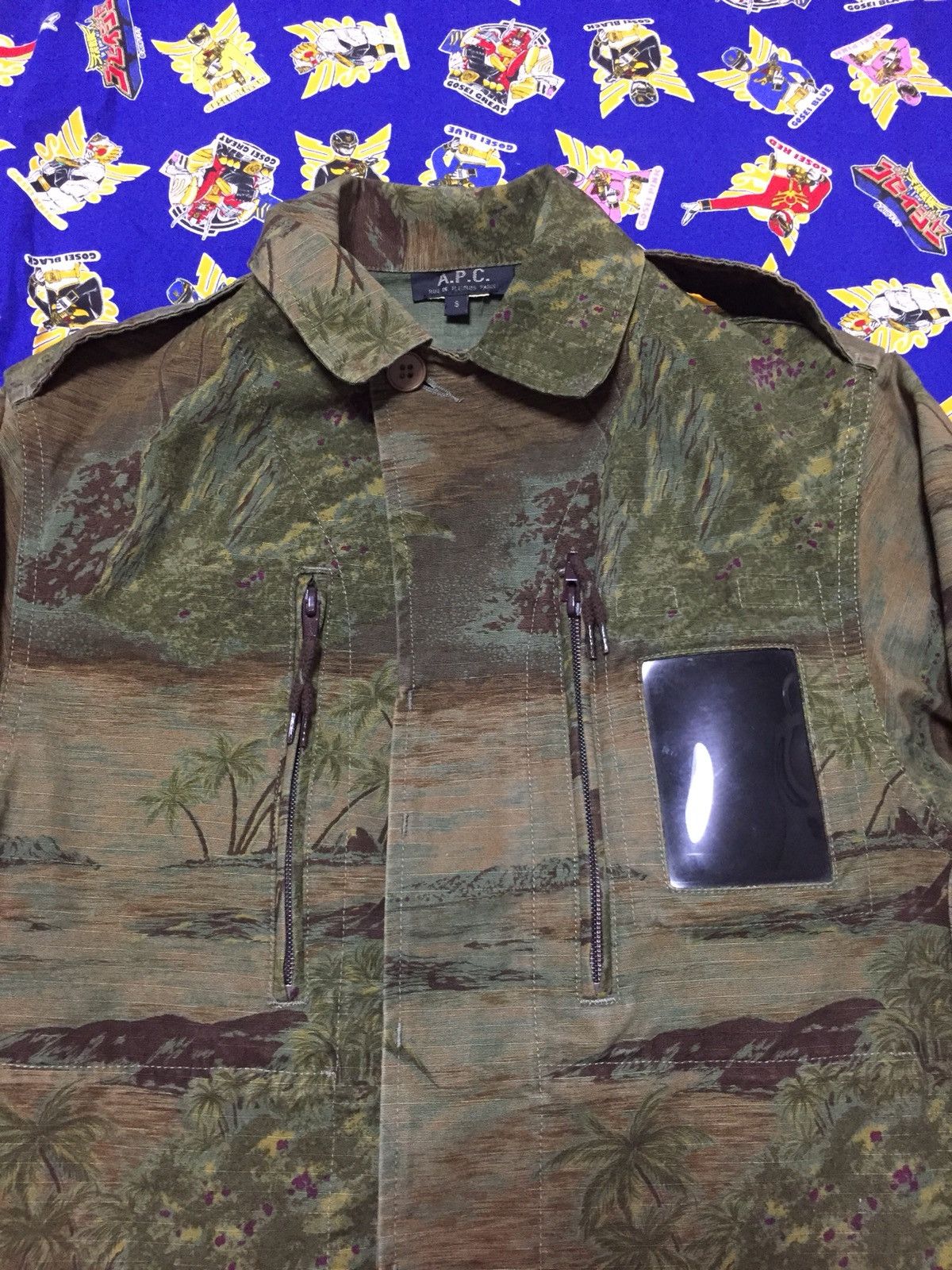 A.P.C. A.P.C. Tropical Print Camouflage Parka Jacket Size US S / EU 44-46 / 1 - 3 Thumbnail