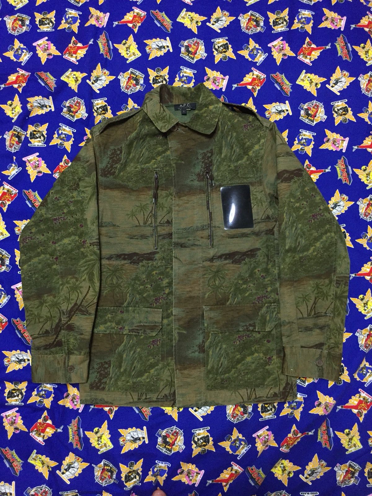 A.P.C. A.P.C. Tropical Print Camouflage Parka Jacket Size US S / EU 44-46 / 1 - 2 Thumbnail