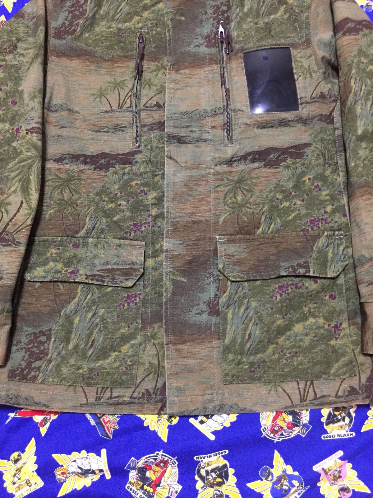 A.P.C. A.P.C. Tropical Print Camouflage Parka Jacket Size US S / EU 44-46 / 1 - 4 Thumbnail