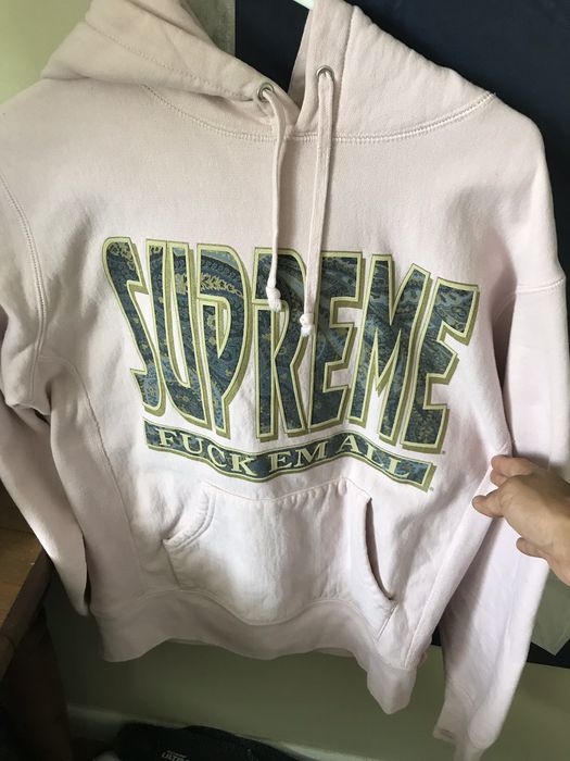 Supreme Paisley Fuck Em All Hoodie | Grailed