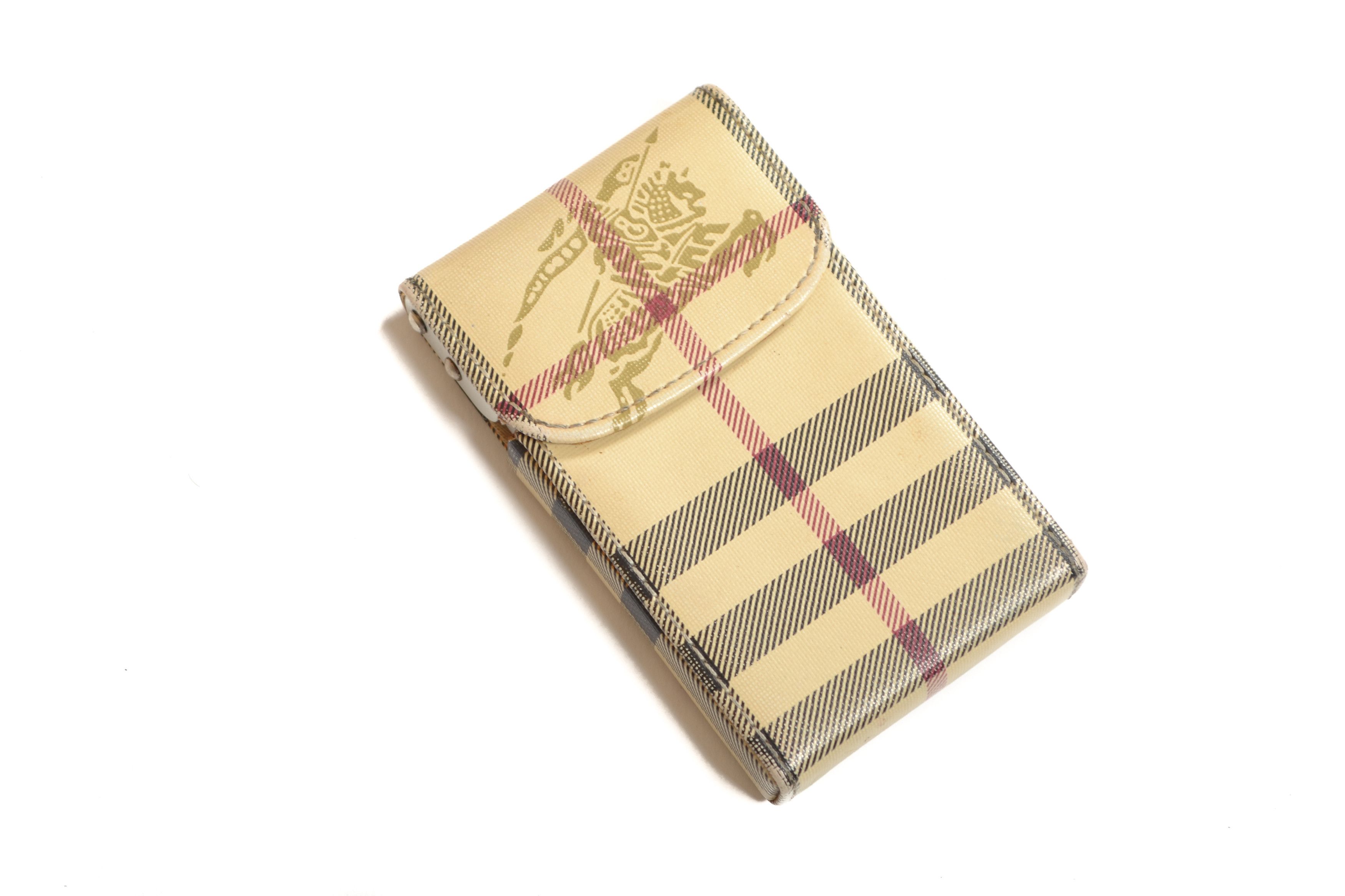 burberry cigarette case Burberry vintage check cigarette case