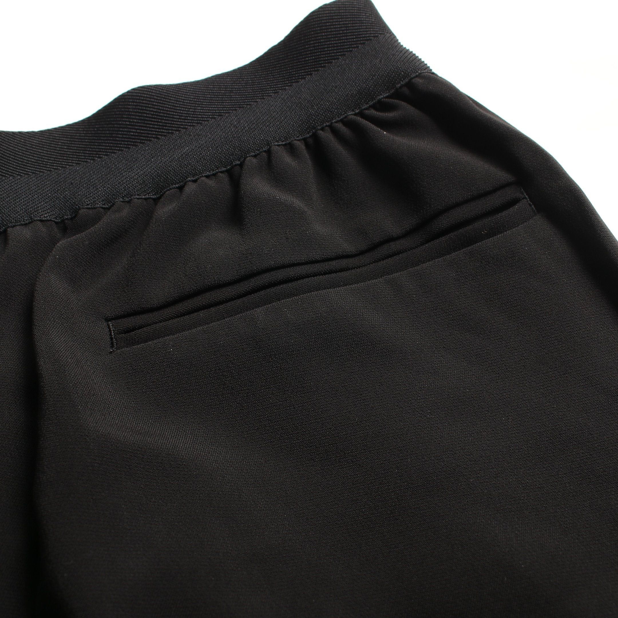 Slacks Trousers Rayon Black Side Zip Phoebe Period