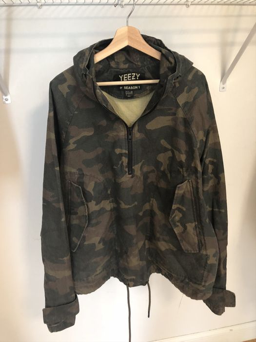 Adidas Yeezy Season 1 Thin Camo Pullover Jacket | Grailed