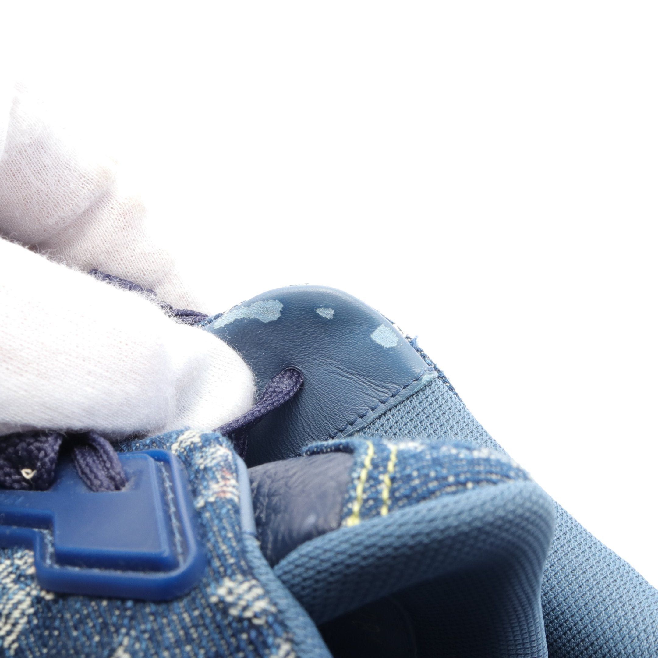 Louis Vuitton LOUIS VUITTON * NIGO LV Sweatshirt Sneakers Leather Denim  Rubber Indigo Blue Navy Light Blue | Grailed