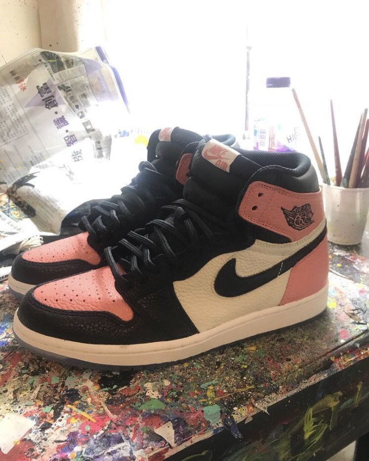 Jordan Brand Nike Air Jordan 1 Salmon Custom Grailed