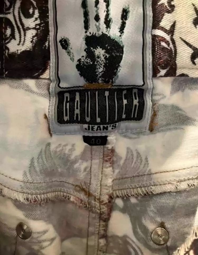 Jean Paul Gaultier Jean Paul Gaultier Dragon Skull Love White Pants Size US 32 / EU 48 - 5 Thumbnail