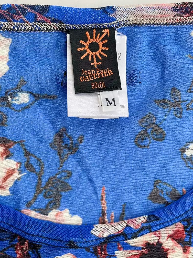 Jean Paul Gaultier Jean Paul Gaultier Mesh rose tattoo clothes Size US M / EU 48-50 / 2 - 4 Thumbnail