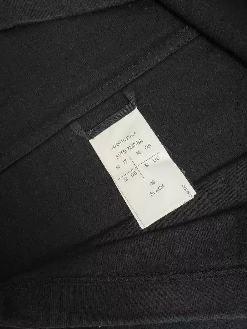 Rick Owens Rick Owensero Classic Basic Cotton T-shirt Size US M / EU 48-50 / 2 - 3 Thumbnail