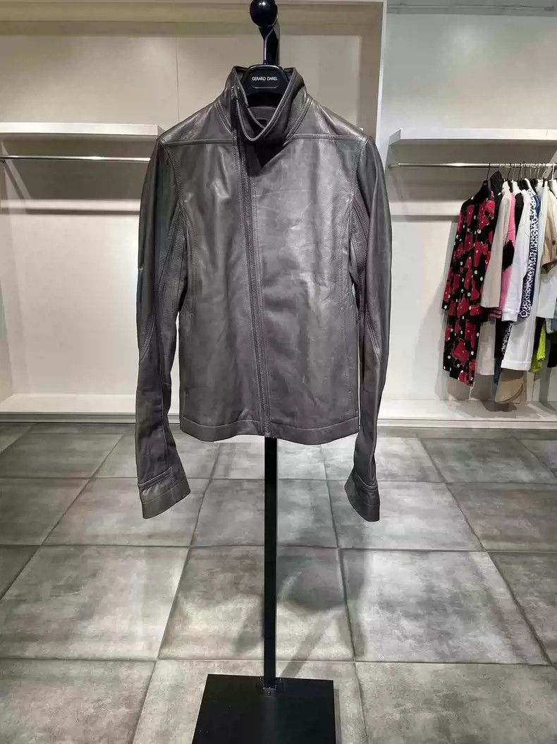 Rick Owens Rickowens diagonal zipper leather coat Size US M / EU 48-50 / 2 - 2 Thumbnail