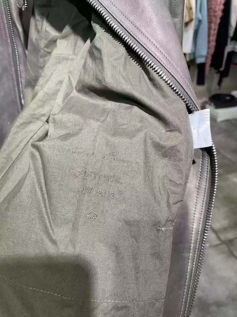 Rick Owens Rickowens diagonal zipper leather coat Size US M / EU 48-50 / 2 - 4 Thumbnail