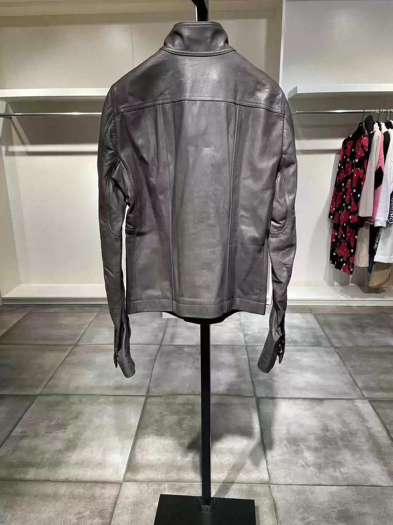 Rick Owens Rickowens diagonal zipper leather coat Size US M / EU 48-50 / 2 - 3 Thumbnail