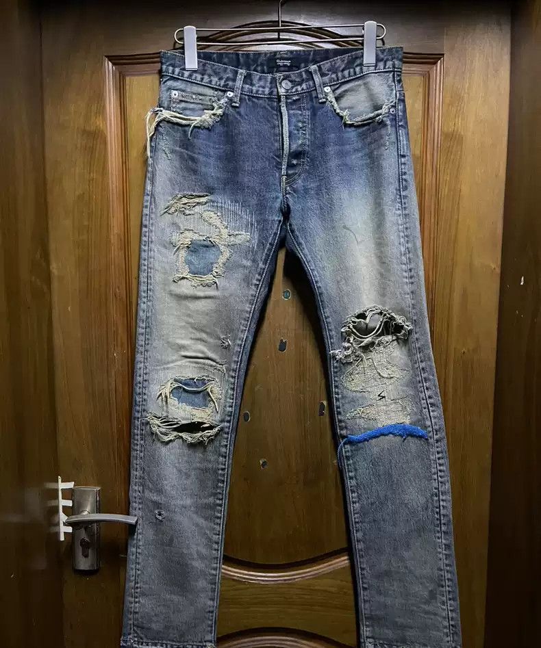 Undercover undercover 68 Blue thread of jeans Size US 32 / EU 48 - 2 Thumbnail