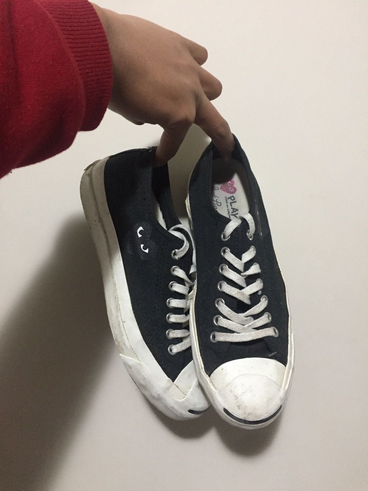 Comme des Garcons Converse CDG X Jack Purcell Black Heart Lows Grailed