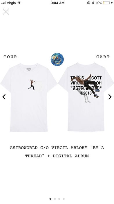 Virgil shop astroworld shirt