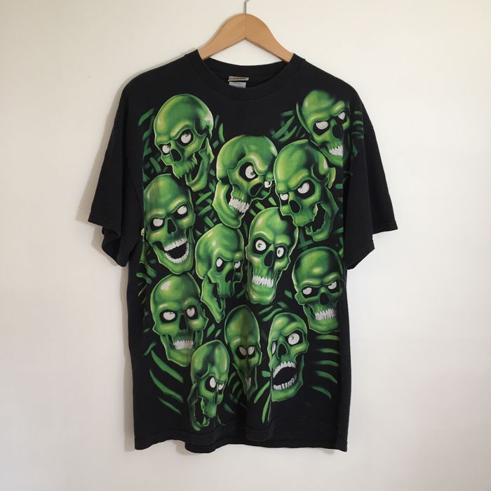 Green skull shop shirt supreme