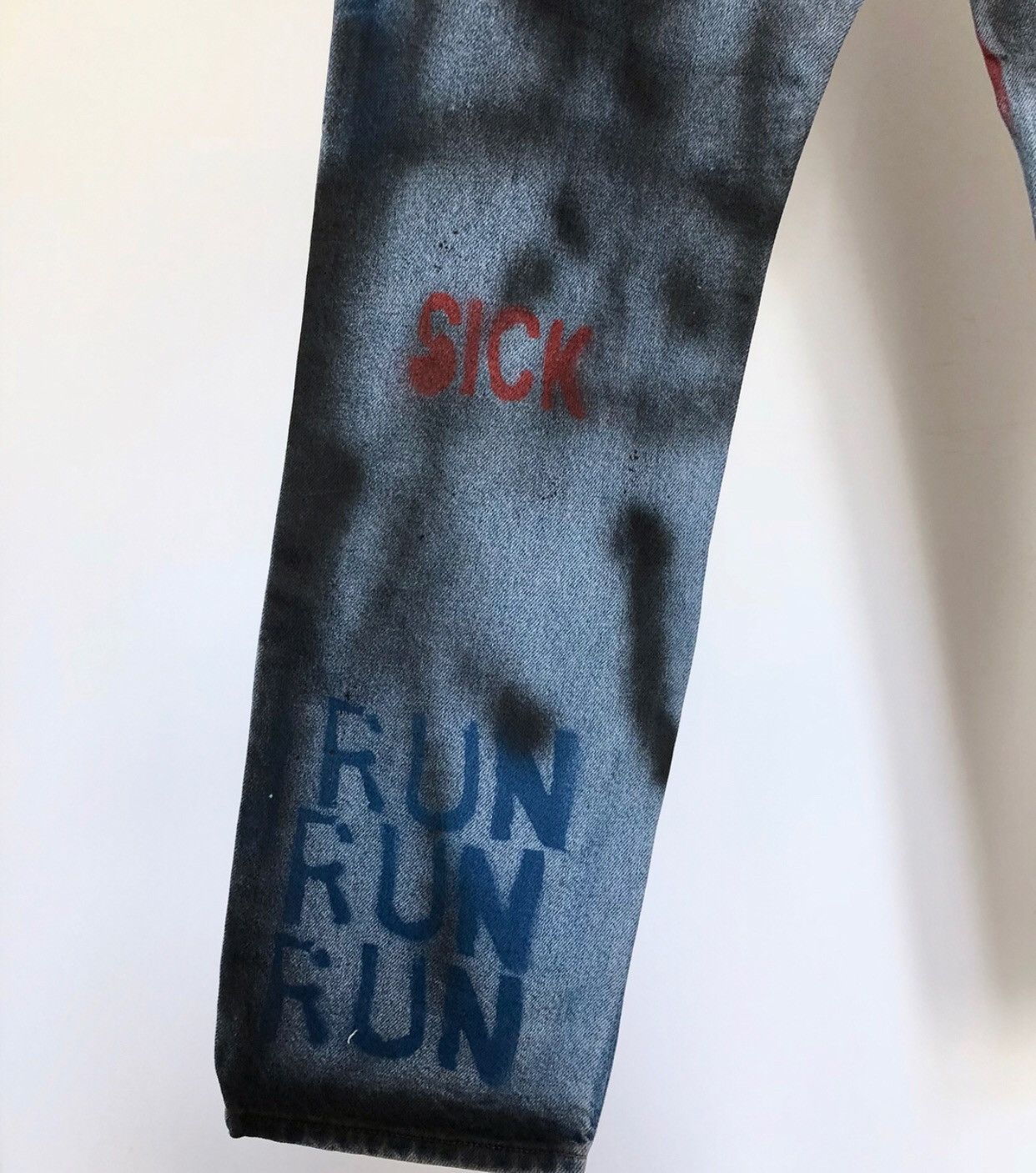 Levi's SICK MIND HANDPAINTED DENIM Size US 34 / EU 50 - 9 Thumbnail