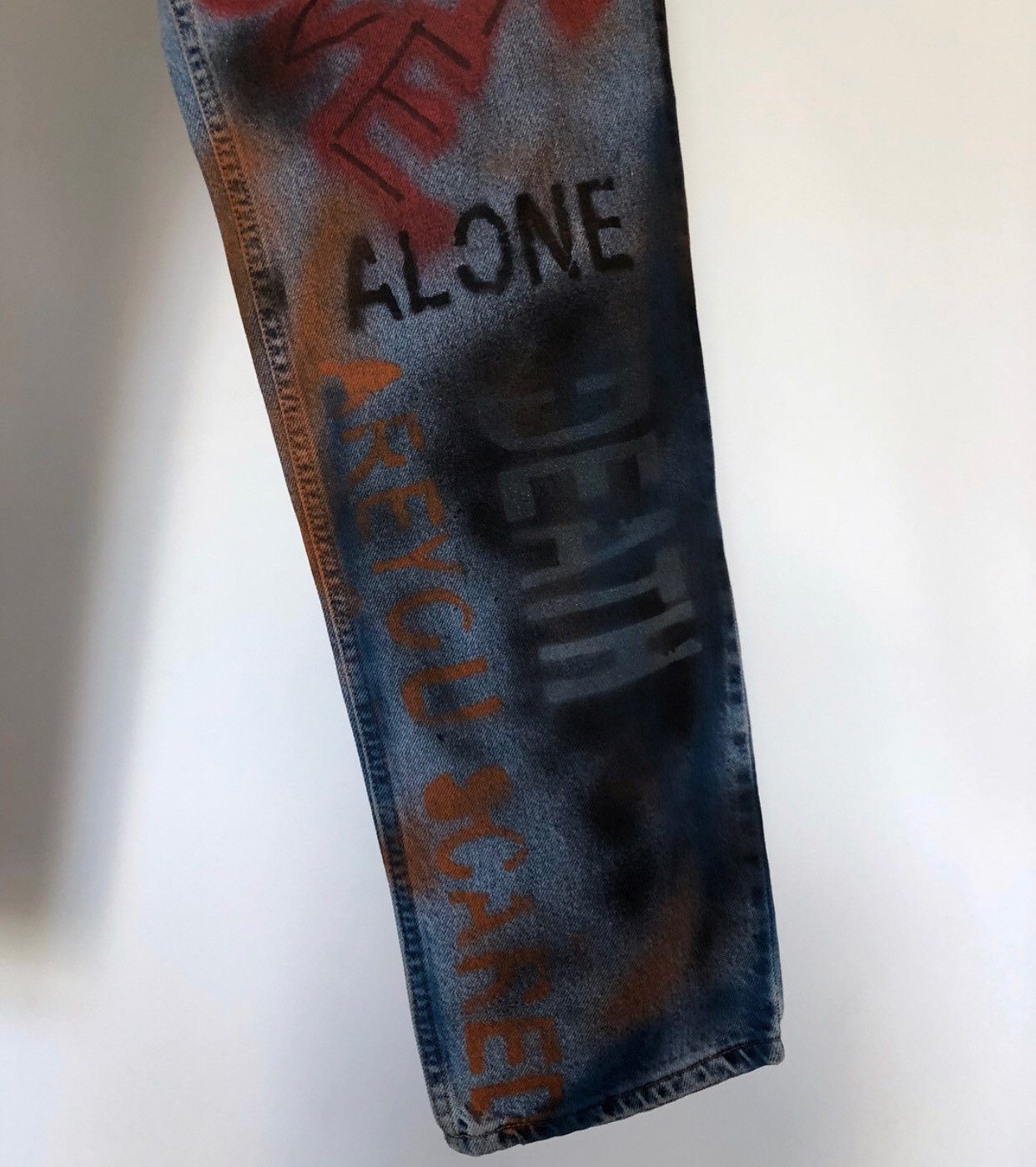 Levi's SICK MIND HANDPAINTED DENIM Size US 34 / EU 50 - 5 Thumbnail