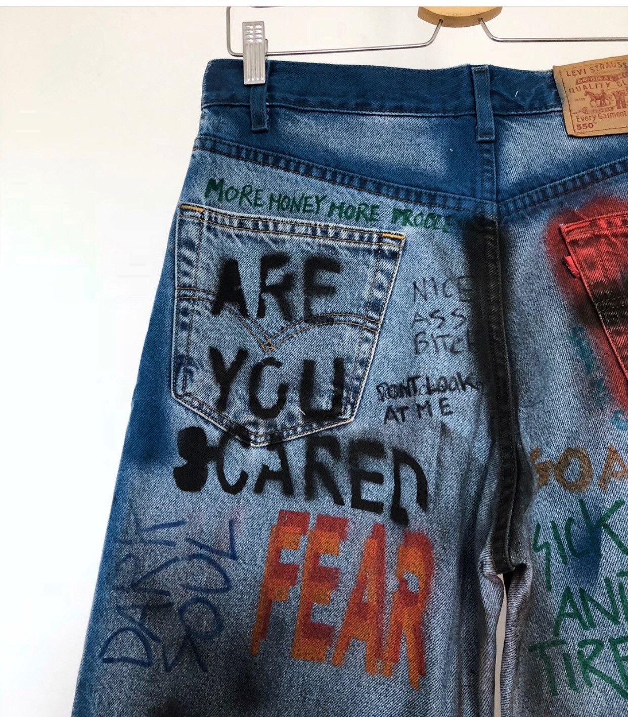 Levi's SICK MIND HANDPAINTED DENIM Size US 34 / EU 50 - 7 Thumbnail