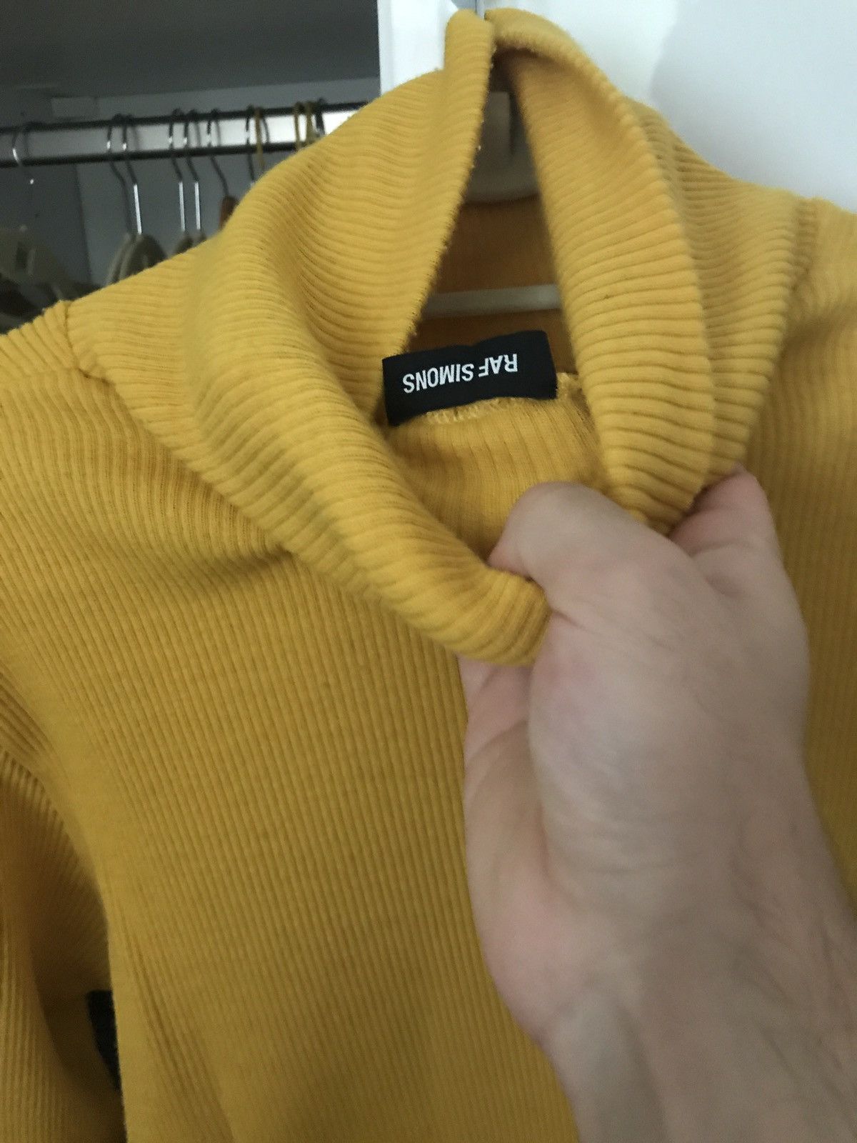 Raf Simons Yellow Turtleneck Size US M / EU 48-50 / 2 - 2 Thumbnail