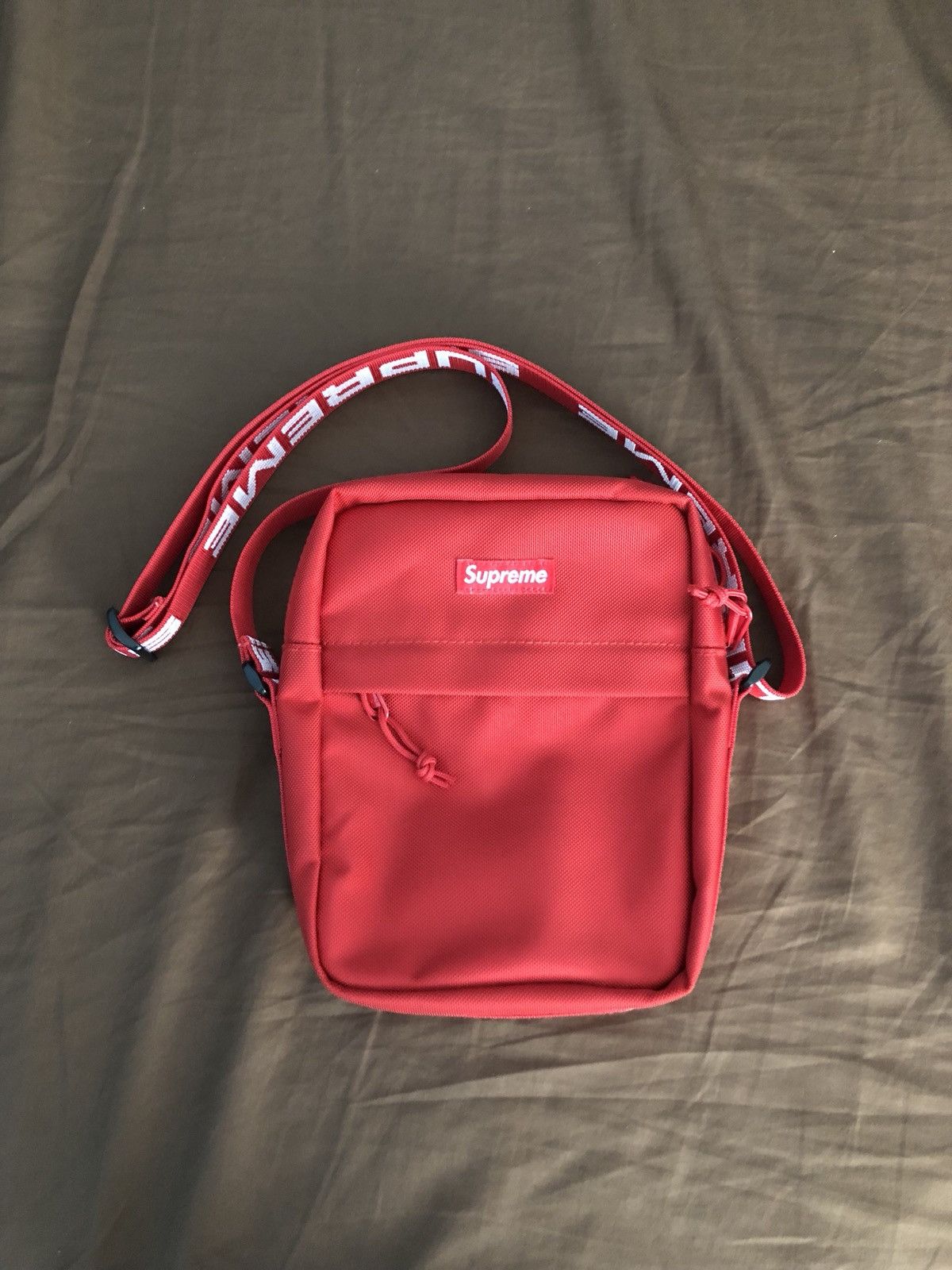 Supreme ss18 red shoulder bag clearance