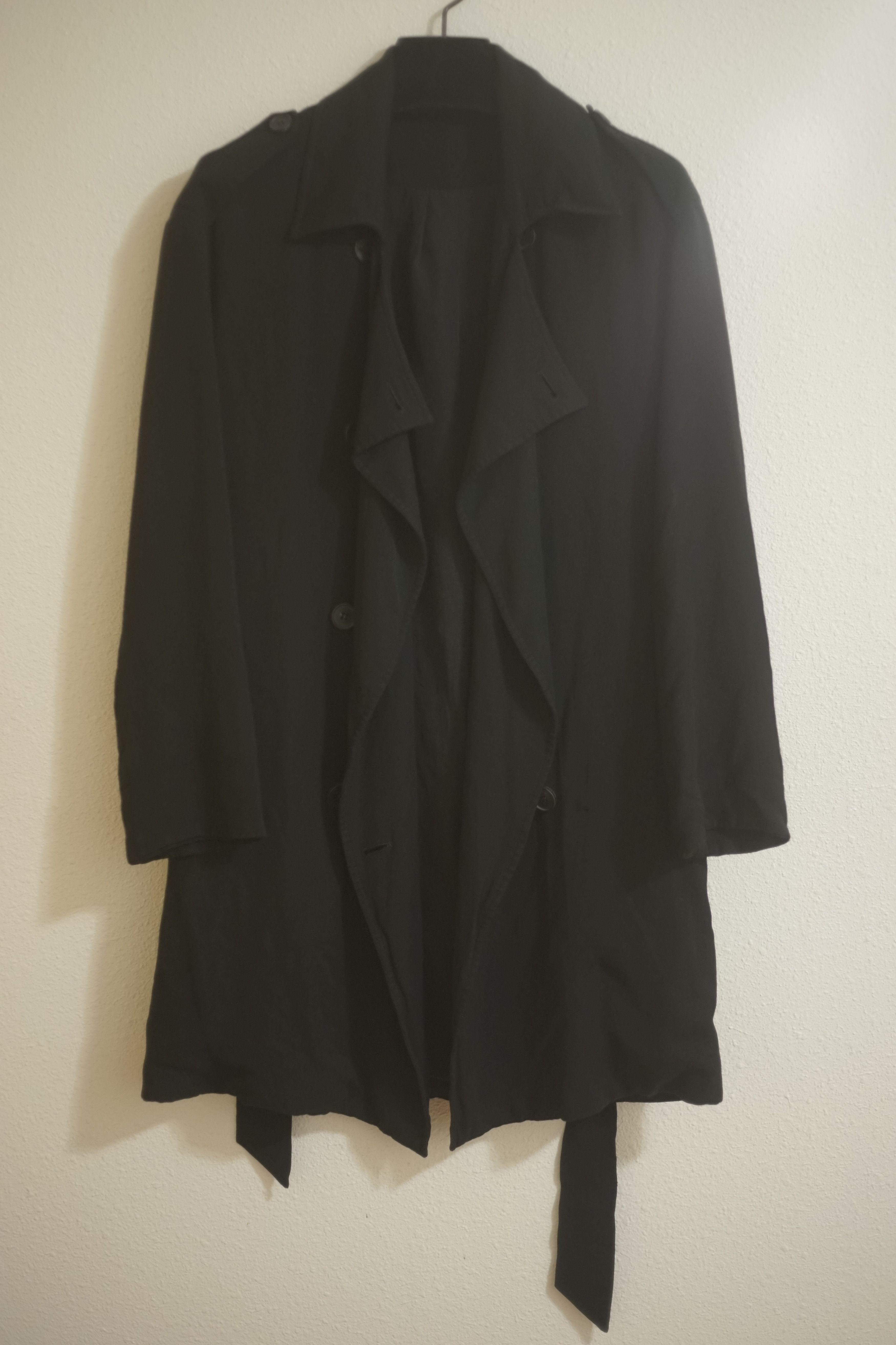 Allsaints Black Loose Fabric Coat Size US S / EU 44-46 / 1 - 1 Thumbnail