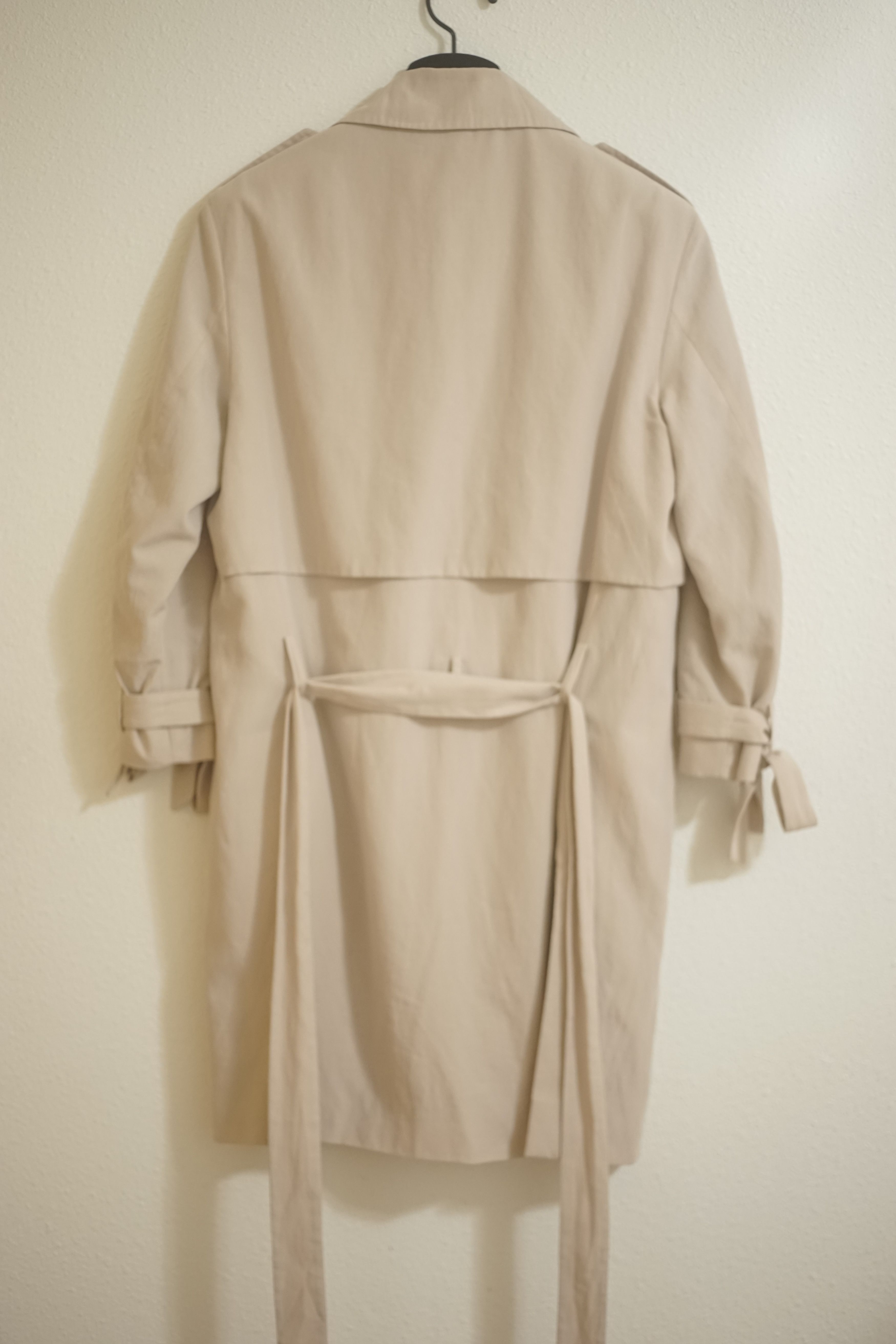 Allsaints $468 Light Tan Loose Fabric Peacoat Size M / US 6-8 / IT 42-44 - 2 Thumbnail