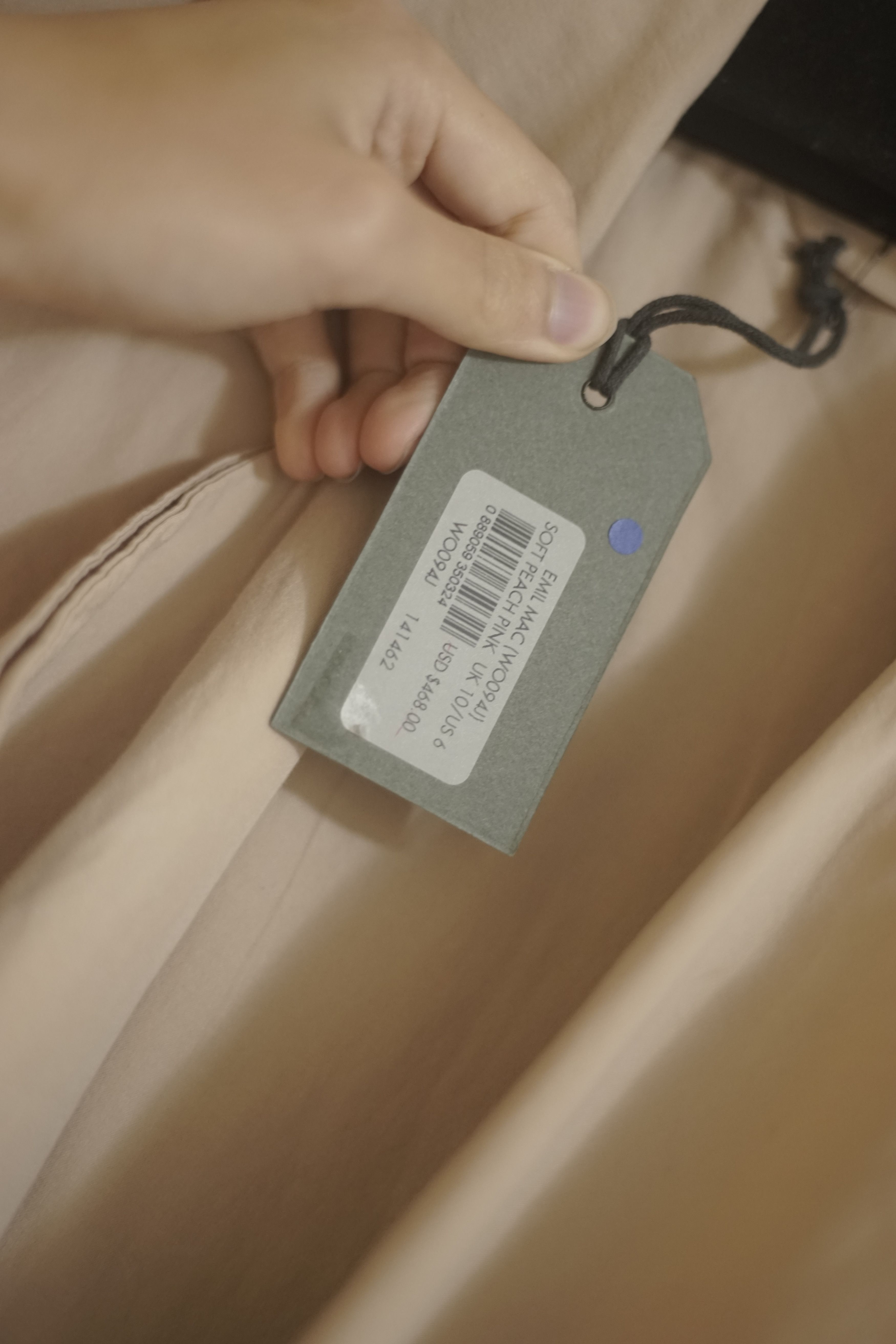 Allsaints $468 Light Tan Loose Fabric Peacoat Size M / US 6-8 / IT 42-44 - 5 Thumbnail