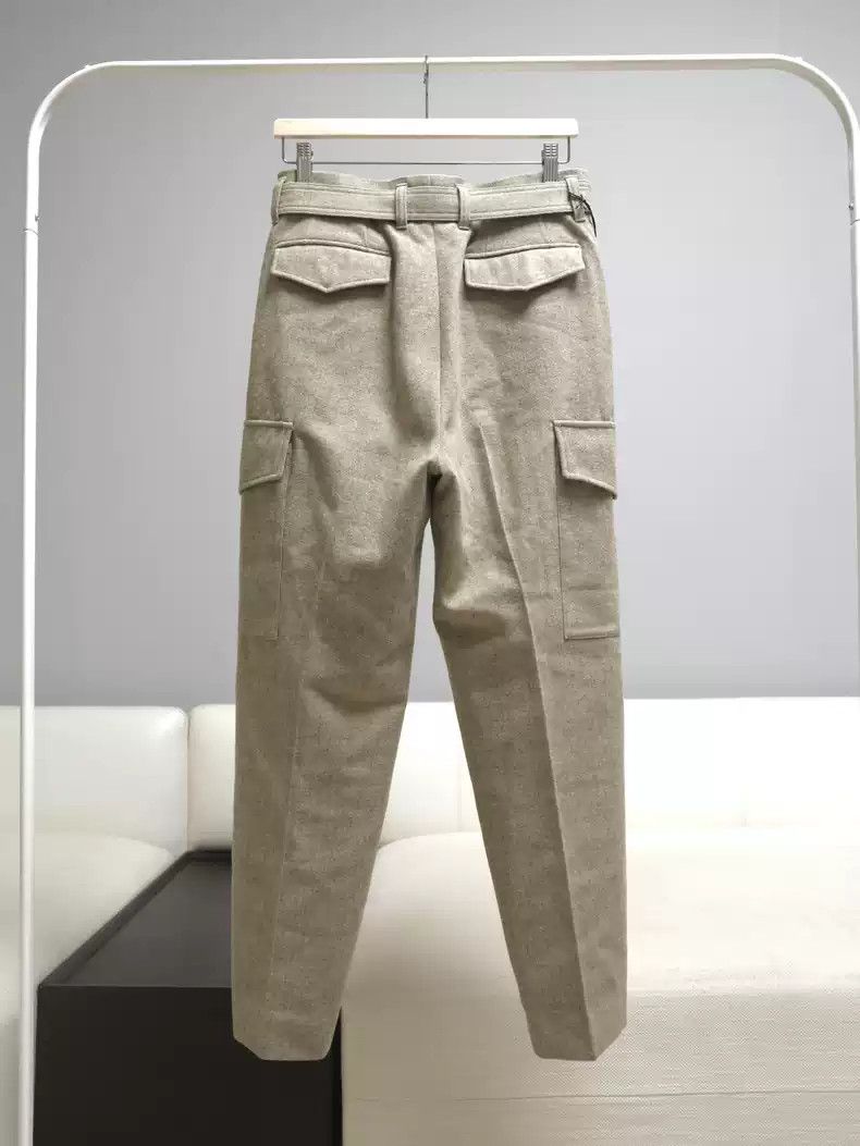 Auralee 21AW Super Milled Shetland Wool Belted Field Pants